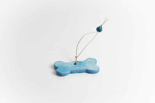 Ceramic Dog Bone Hanging Ornament