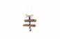 Rustic Driftwood & Blue Bead Hanging Ornament