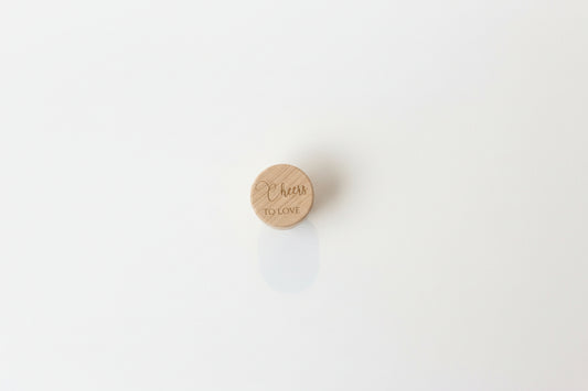 “Cheers to Love” Wooden Wine Cork Stopper
