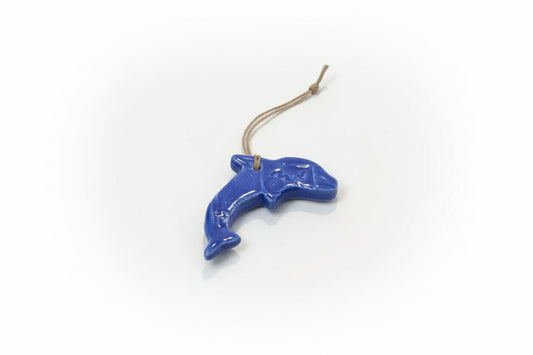 Ceramic Dolphin Hanging Ornament