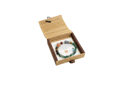 Chakra Gemstone Bracelet – Dragon Veins Agate | Gift Boxed