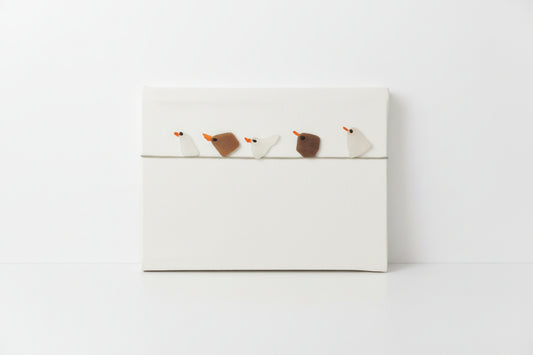 Handmade Sea Glass Seagulls – Minimal Coastal Decor