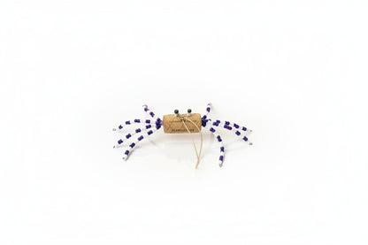 Beaded Crab Cork Hanging Ornament